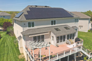 Roof mounted solar system