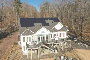 Roof mounted solar panels