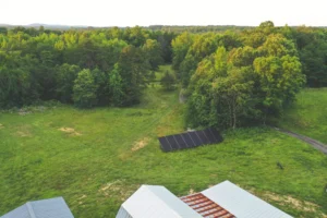 Ground mounted solar panels