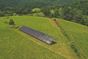 Ground mounted solar panels
