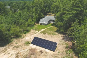 Ground mounted solar panels